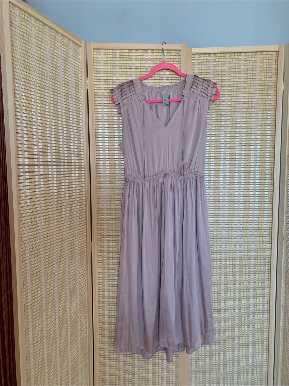 H&M Lavender Sleeveless Midi Dress